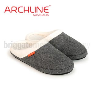 Archline Slippers Slip-On Grey Pair (Euro 37 | US W6/M4 | UK W4/M2)