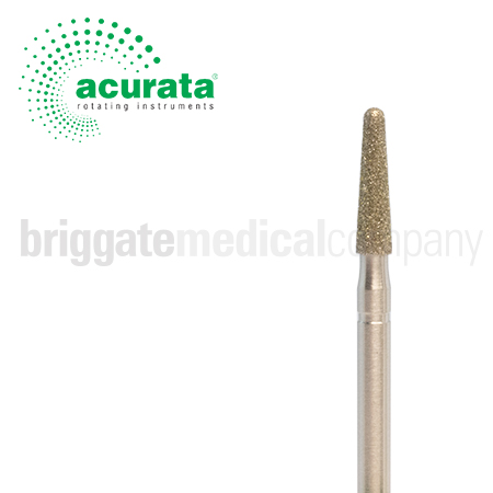 Acurata Diamond Burr Medium Grit/Medium Cone Size:025