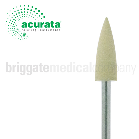 Acurata Polishing Burr - Flame Fine/Yellow