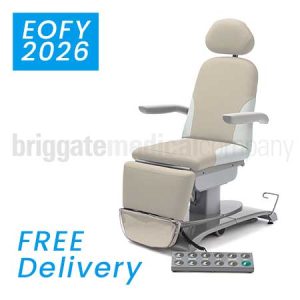 Callisto Gen2 Podiatry Chair in Birch Upholstery with 175kg Lift Capacity