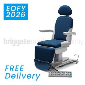 Callisto Gen2 Podiatry Chair in Deep Sea (Navy) Upholstery with 175kg Lift Capacity