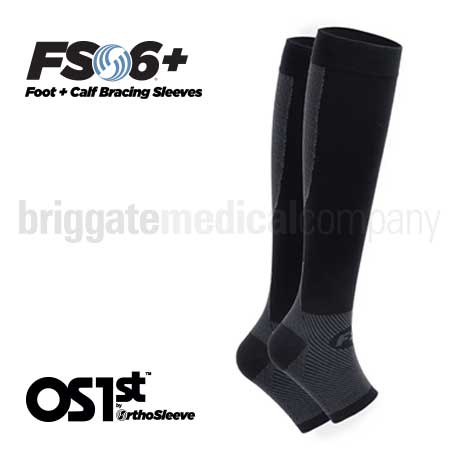OS1st FS6+ Foot & Calf Sleeve Black Medium Pkt 2