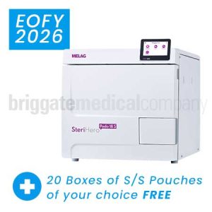 Melag 17L SteriHero Podo 'S' Class Autoclave with USB Documentation Interface