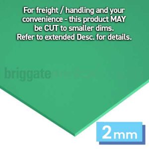 Multiform 2mm Sheet Green 1100mm x 1100mm