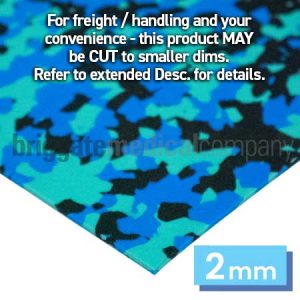 Multisoft 2mm Sheet Blue/Green/Black 1010mm x 900mm