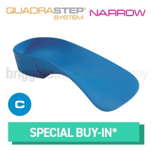 Quadrastep Type C (NARROW) Adult Size 1 Fits U.S: W:6.5-7.5 M:5-6 Euro:37-38