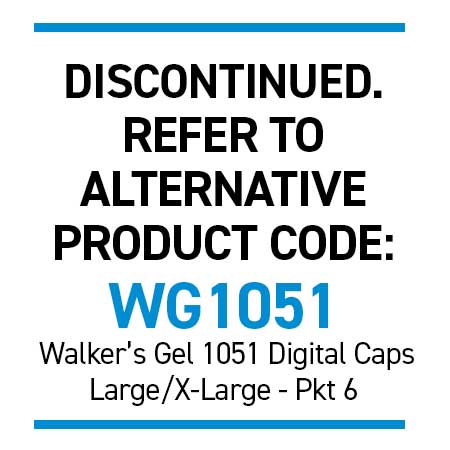 Silipos 10206 Digital Caps - Ribbed L/XL Pkt 6