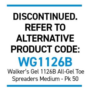 Silipos 6509B Gel Toe Spreaders - Medium Bulk 50 Anti-Bacterial with Silver (replaces SIL1151B)