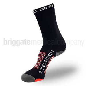 Steigen Performance Running Socks THREE-QUARTER LENGTH Black Pair