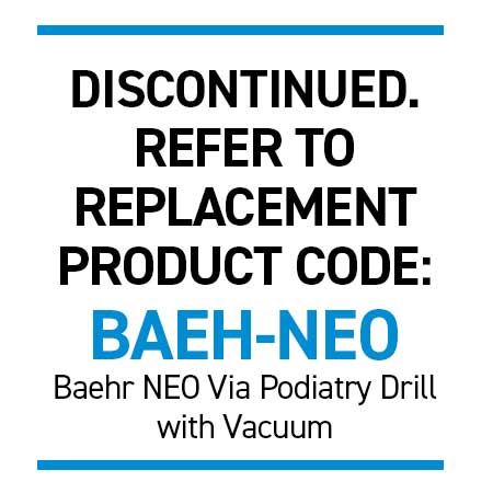 BaehrTec A700 Dust Extraction Podiatry Drill with Brushless Vacuum Motor