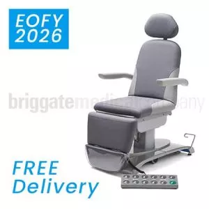Callisto Gen2 Podiatry Chair in Anthracite Upholstery with 175kg Rated Lift Capacity