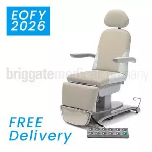 Callisto Gen2 Podiatry Chair in Birch Upholstery with 175kg Lift Capacity