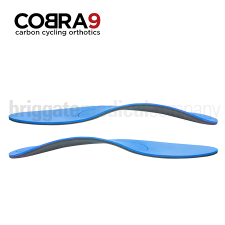 Cobra9 Semi-Pro Cycling Orthotics (Blue) High Arch X-SMALL Pair (Fits Size: 36-38) - Image 2