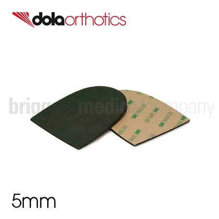 Dola EVA Heel Raisers 5mm Black - Medium 5 Pairs