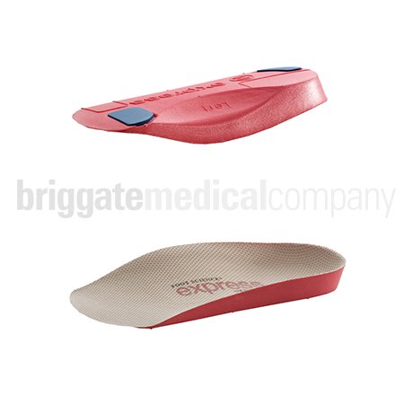 Express Orthotics EX633-3 Red 3/4 Length - SMALL Pair Length:16cm