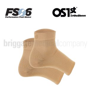 FS6 Performance Foot Sleeve Natural MEDIUM Pkt 2 (Arch Circum.18-26cm)