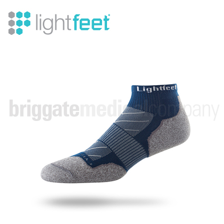Lightfeet Evolution Socks Mini Crew Navy LARGE (W:12+ M:11-14) Pair