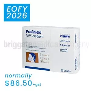 Proshield N-95 Respirator Masks MEDIUM Box 50 (Niosh Approved | P2 Compliant)