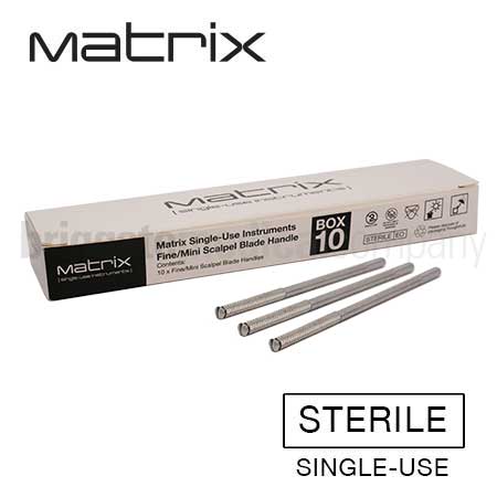 Matrix Single-Use Fine/Mini Blade Handles Box 10