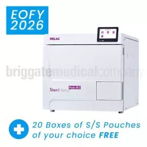 Melag 17L SteriHero Podo 'S' Class Autoclave with USB Documentation Interface