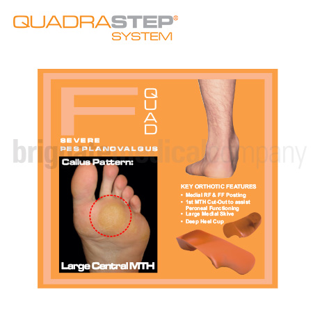 Quadrastep Type F Adult Size 2 Fits W:8-9 M:6.5-7.5 Euro:39-40 PAIR - Image 2