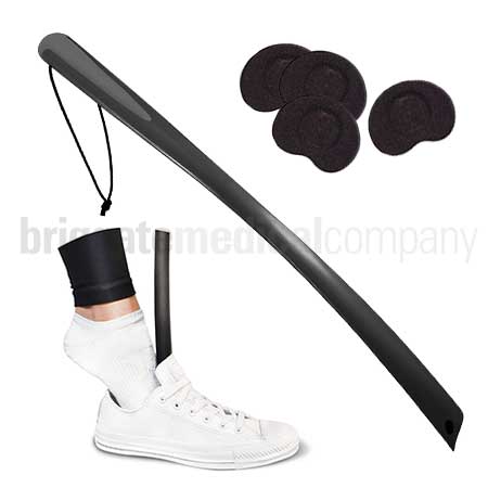 ShoeStik Magnetic Shoehorn Black 60cm (includes 1 Pack of 4 Magnetic Patches)