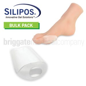 Silipos 6515B All Gel Hallux Bunion Shield Pkt 5 Anti-Bacterial with Silver