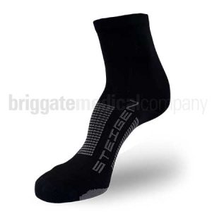 Steigen Performance Running Socks HALF LENGTH School Black Pair