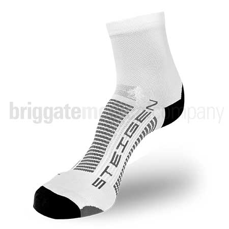 Steigen Performance Running Socks HALF LENGTH School White Pair