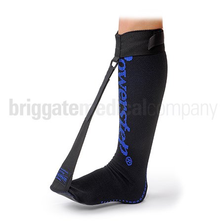 Powerstep Ultrastretch Night Sock Black Large Calf Circumference 41-53cm