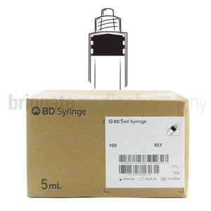 Disposable Syringe Luer Lock 5.0ml Box 100