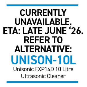 Unisonic MED14 10 Litre Ultrasonic Cleaner with Digital Timer (Complies to AS2773)