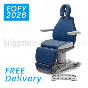 Callisto 240HD Podiatry Chair in Deep Sea (Navy) Upholstery with 240kg Rated Lift Capacity