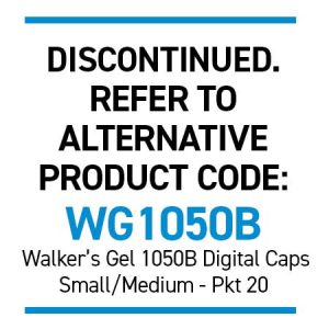 Silipos 6506B BLUE Digital Caps - Ribbed S/M Bulk 20 Anti-Bacterial with Silver