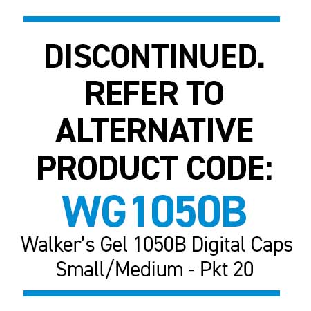 Silipos 6506B BLUE Digital Caps - Ribbed S/M Bulk 20 Anti-Bacterial with Silver
