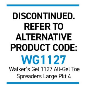 Silipos 6510 Gel Toe Spreaders - Large Pkt 4 Anti-Bacterial with Silver (NEW - Large Size)