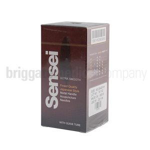 Sensei Acupuncture Needle + Guide 25G x 75mm Box 100