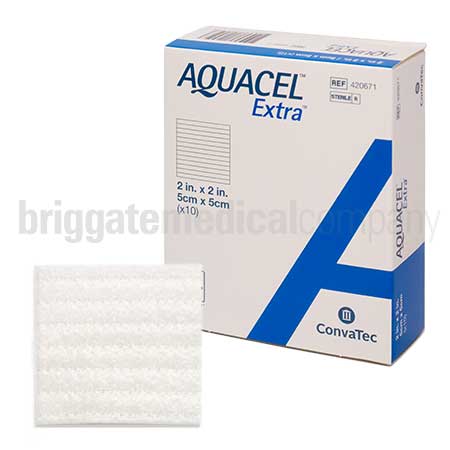 Aquacel Extra 420671 5 x 5cm Box 10 (replaces Aquacel 177901)