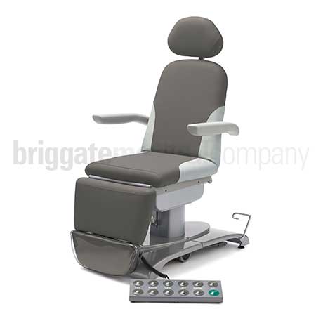 Callisto Gen2 Podiatry Chair in Slate Grey Upholstery with 175kg Lift Capacity