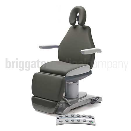 Callisto 240HD Podiatry Chair in Slate Grey Upholstery with 240kg Rated Lift Capacity