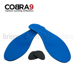 Cobra9 Semi-Pro Cycling Orthotics (Blue) High Arch SMALL Pair (Fits Size: 39-41)