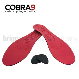 Cobra9 Semi-Pro Cycling Orthotics (Red) Medium Arch SMALL Pair (Fits Size: 39-41)
