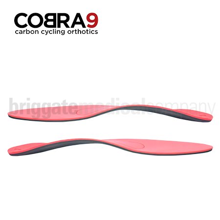 Cobra9 Semi-Pro Cycling Orthotics (Red) Medium Arch SMALL Pair (Fits Size: 39-41) - Image 2