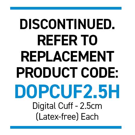 Hadeco Blood Pressure Toe Cuff 2.5cm (Latex-free)