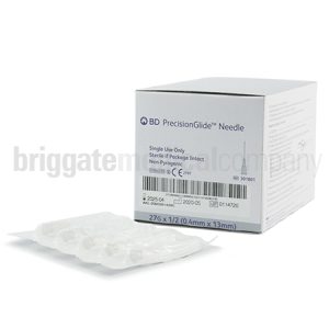 Needles 27G x 1/2'     (0.4mm x 13mm)      Box 100