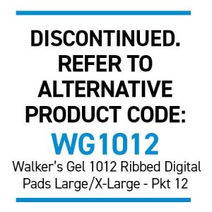 Silipos 10075 Digital Pads - Ribbed L/XL Pkt 12