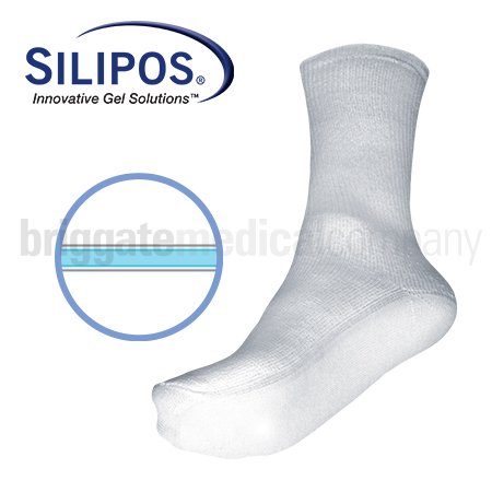 Silipos 10605 6mm Gel Softsocks Small Pair (Fits US Size 7-9)