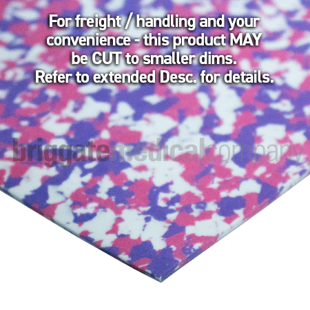 Top Cover - EVA 2.0mm Pink/White/Purple Splash 60cm x 94cm Sheet