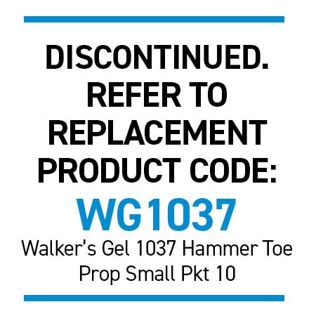 Walker's Hammer Toe Prop Small Pkt 10
