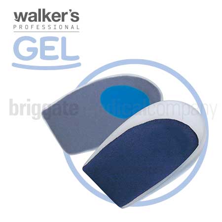 Walker's Gel 5027SC Heel Cup with Top Cover Large Pair (Anti-Microbial)